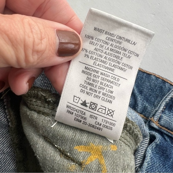 2/25 Revolve Hudson Jeans Foldover Cargo in Isolated Troop Denim Pants size 28 - Picture 10 of 12